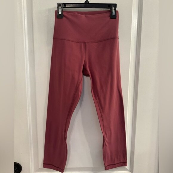 lululemon athletica Pants - Lululemon Align Crop 21" Misty Merlot